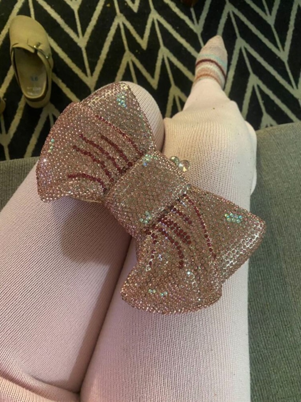 PINK Bow clutch โจ๐